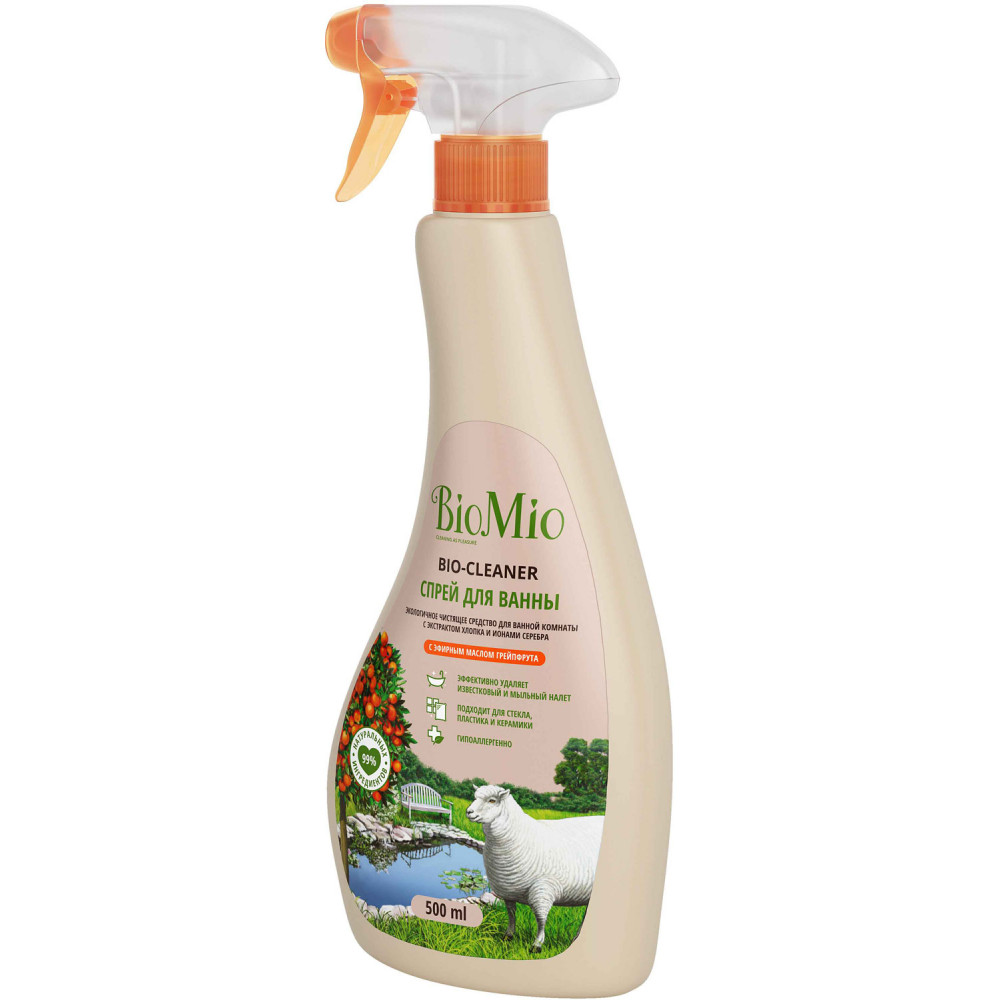 Экологичное чистящее средство для ванной комнаты BioMio Bio-Bathroom Cleaner Грейпфрут 500 мл