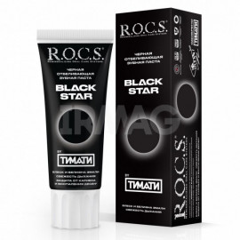 Зубная паста R.O.C.S. Black Star Черная отбеливающая (74 г)