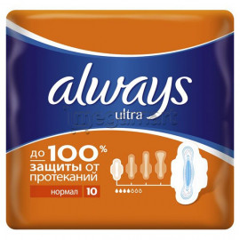 Гигиенические прокладки Always Ultra Normal (Размер 2) 10 шт