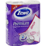 Бумажные полотенца Zewa Premium 2-слойные Декор Белые 2 шт