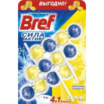 ТУАЛЕТНЫЙ БЛОК BREF СИЛА-АКТИВ ЛИМОННАЯ СВЕЖЕСТЬ, 3X50ГР