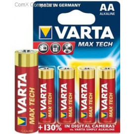  
Батарейка Varta "Max Tech", тип AA, 1,5В, 4 шт