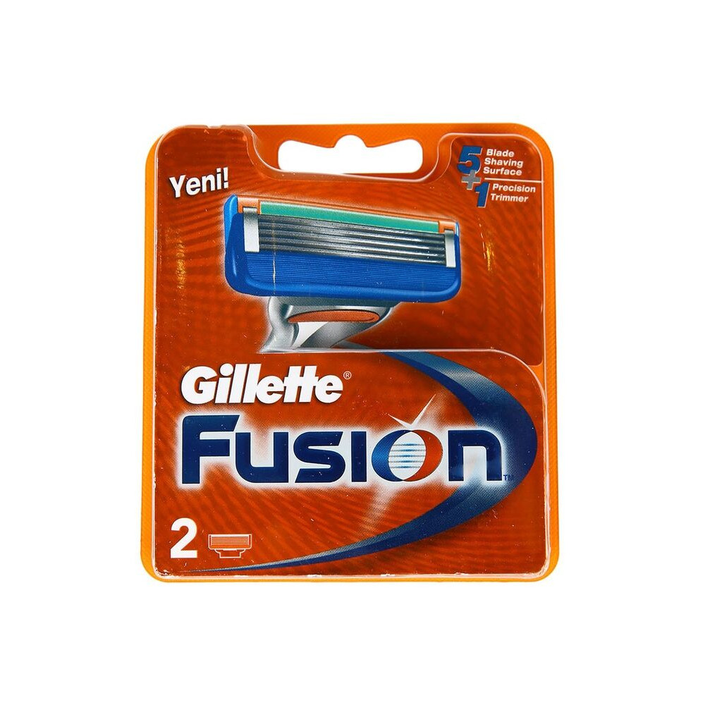 
СМЕННЫЕ КАССЕТЫ ДЛЯ БРИТЬЯ ТМ GILLETTE FUSION (ДЖИЛЕТ ФЬЮЖН), 2 ШТ.