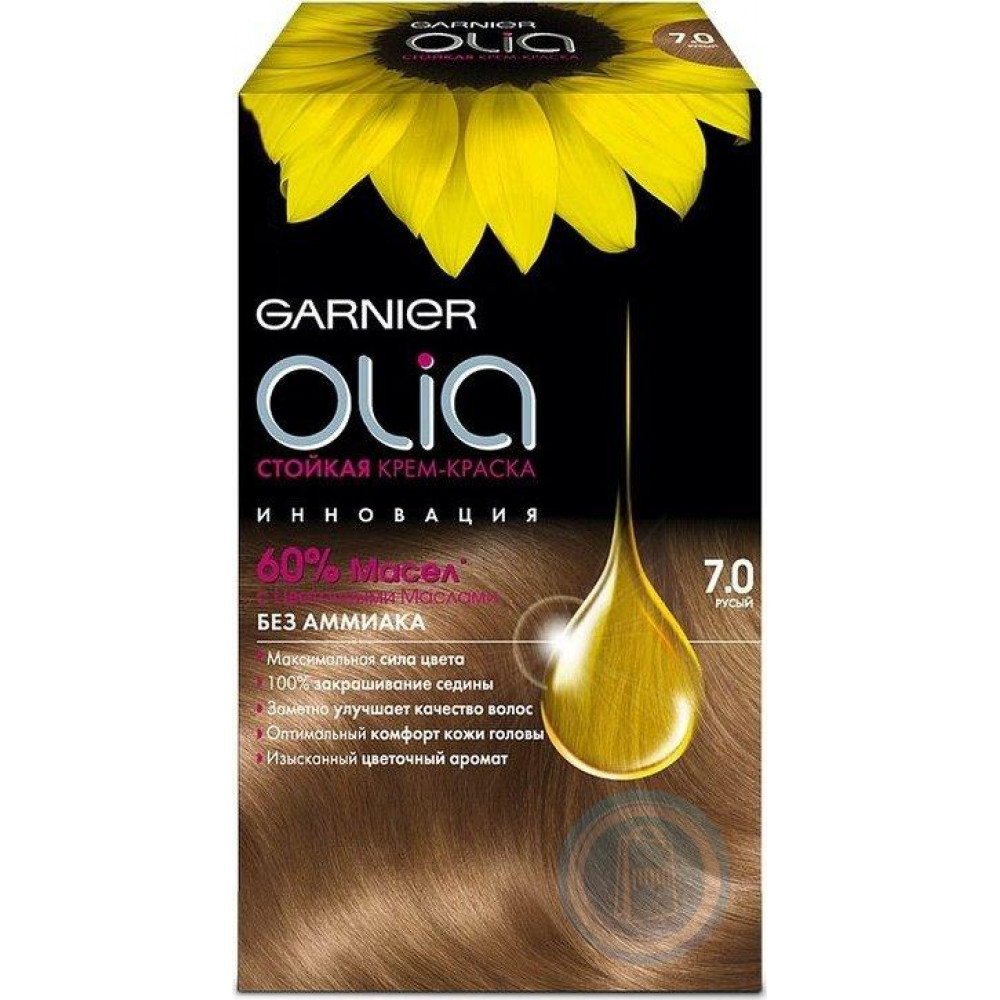  
Garnier Стойкая крем-краска для волос "Olia" без аммиака, оттенок 7.0, Русый