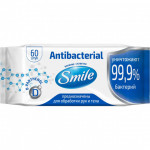 Влажные Салфетки Smile (Biosphere) Antibacterial с Д-пантенолом, 60 т
