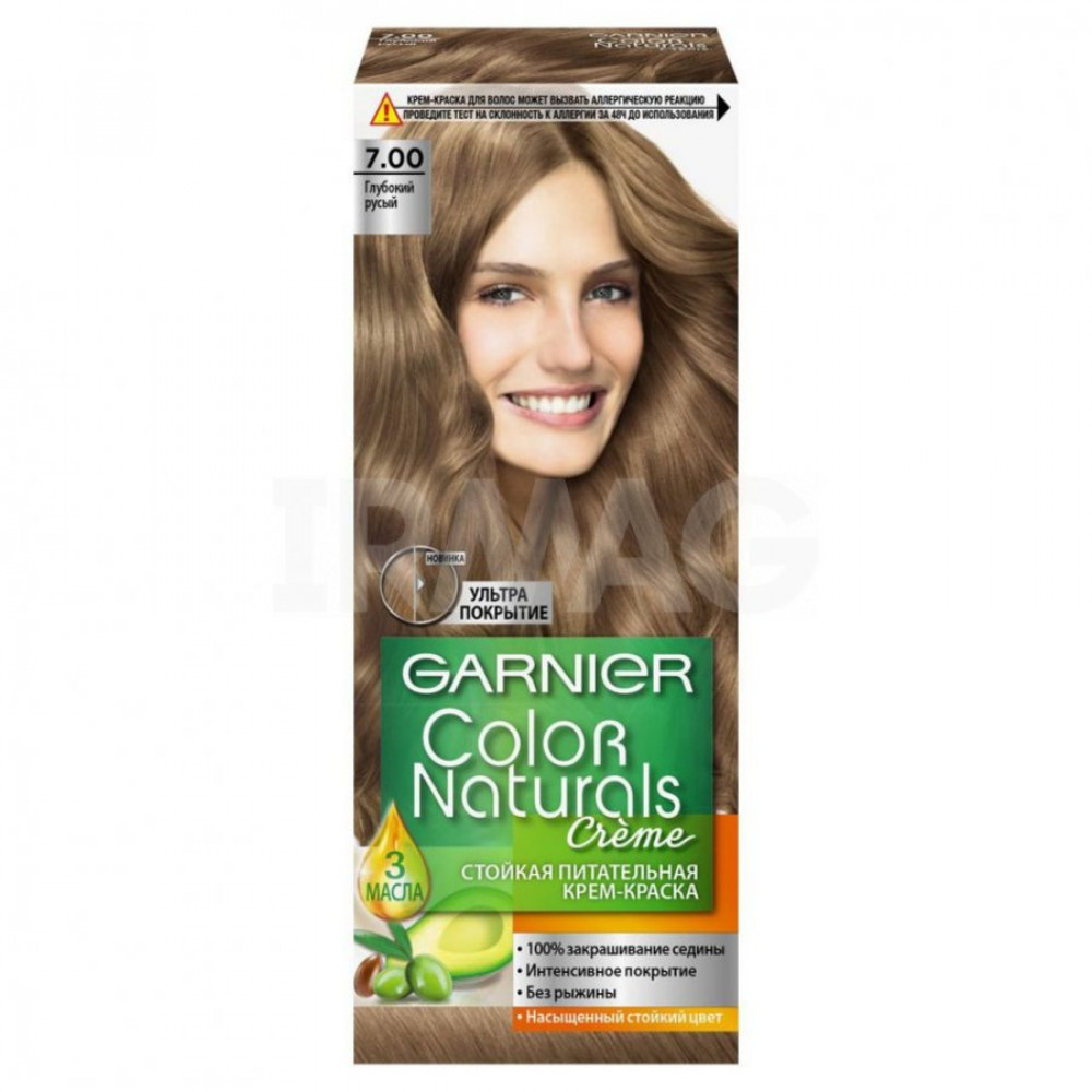 Крем-краска для волос Garnier Color Naturals (110 мл) - 7.00 Глубокий Русый