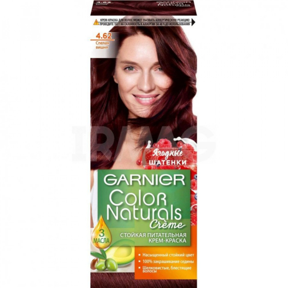 Крем-краска для волос Garnier Color Naturals (110 мл) - 4.62 Спелая вишня