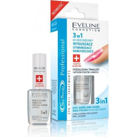 Eveline nail terapy professional препарат 3в1 для сушки, закрепления и усилен. блеска лака 12мл