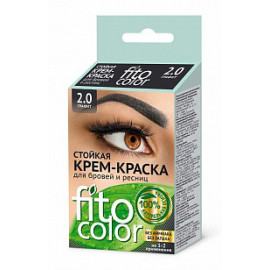 СТОЙКАЯ КРЕМ-КРАСКА ДЛЯ БРОВЕЙ И РЕСНИЦ FITO COLOR, ЦВЕТ ГРАФИТ