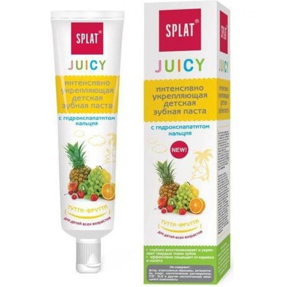 Зубная паста детская JUICY ТУТТИ-ФРУТТИ Tutti-Frutti 35 мл Splat 