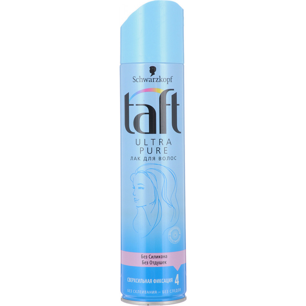 Taft Лак для волос "Ultra Pure", сверхсильная фиксация, 225 мл