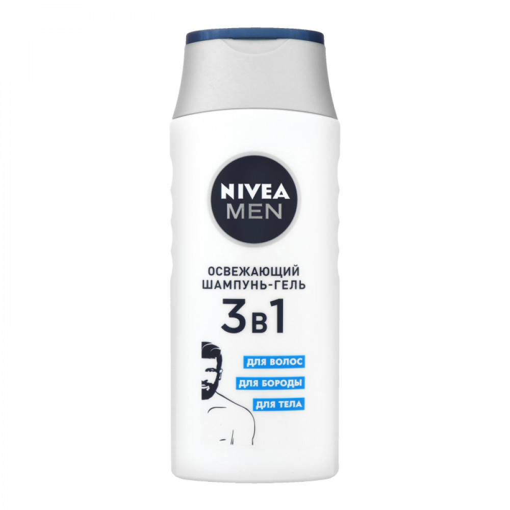 ШАМПУНЬ-ГЕЛЬ ОСВЕЖАЮЩИЙ 3В1 NIVEA MEN 250МЛ