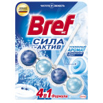 Туалетные блоки для унитаза Bref Сила Актив Океанская Свежесть 50 г 
