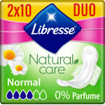 Гигиенические прокладки Libresse Natural Care Ultra Clip Normal 3 мм 20 шт
