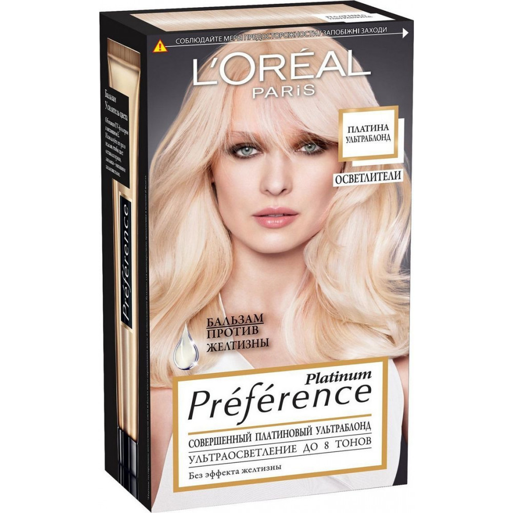 L'Oreal Paris Стойкая краска для волос "Preference, Платина Ультраблонд", 8 тонов осветления