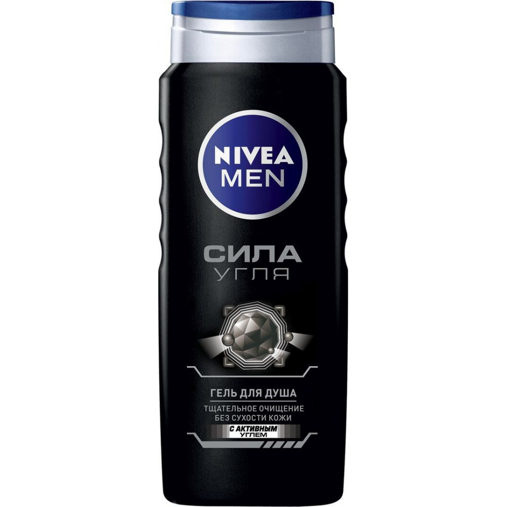 Гель для душа Nivea "Сила угля", 500 мл