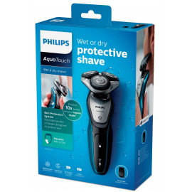 Philips AquaTouch S5420/21 бритва для мужчин Бритвенная головка Триммер Синий, Древесный уголь, Серебристый