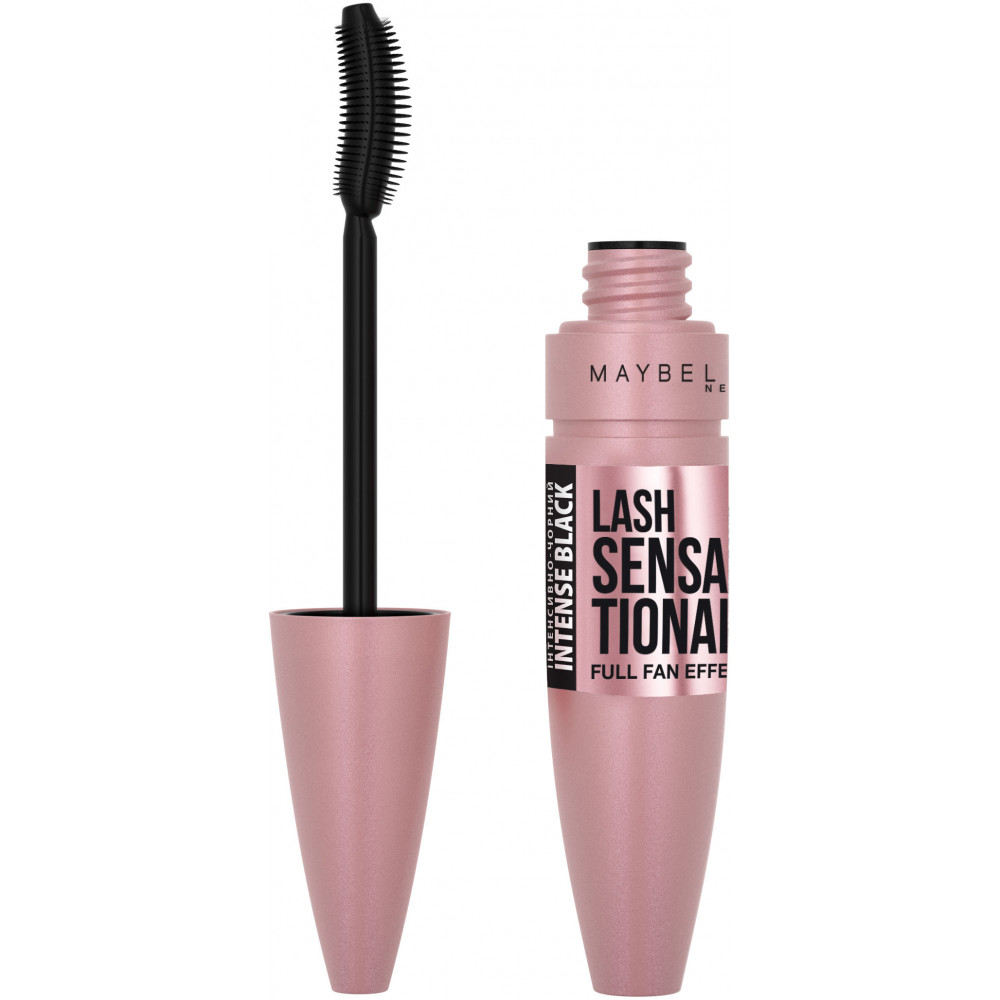 Тушь для ресниц Maybelline New York Lash Sensational Intense black оттенок Чернильно-чёрный 9.5 мл