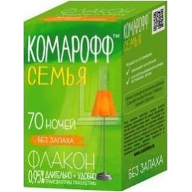 Средство от насекомых "КОМАРОФФ СЕМЬЯ" флакон защита на 70 ночей 45 мл.