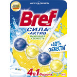 ТУАЛЕТНЫЙ БЛОК BREF СИЛА-АКТИВ ЛИМОННАЯ СВЕЖЕСТЬ, 50ГР