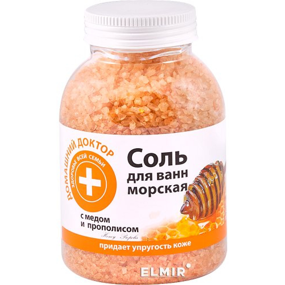 Соль для ванн Домашний доктор С медом и прополисом 1000 г