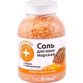 Соль для ванн Домашний доктор С медом и прополисом 1000 г