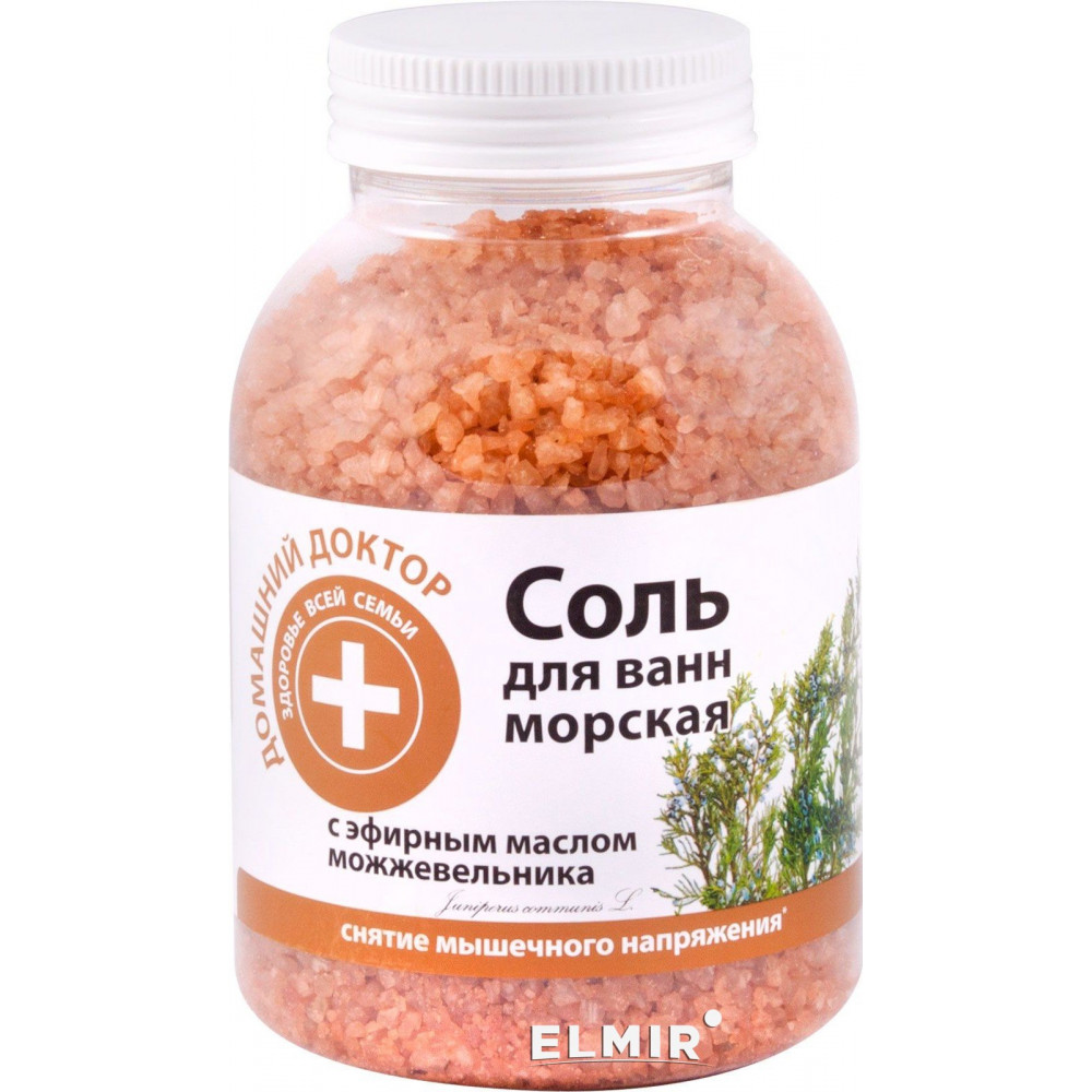 Соль для ванн Домашний доктор С можжевельником 1000 г