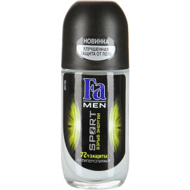 FA MEN Sport Double Power Power Boost / Sport Двойное Действие Взрыв Свежести Роликовый дезодорант-антиперспирант.