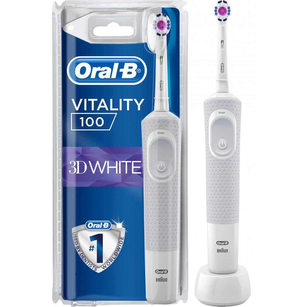 Электрическая зубная щетка ORAL-B BRAUN Vitality 3D White/D100 White
