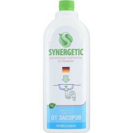 Чистящее средство "SYNERGETIC" профессиональное биоразлагаемое для устранения засоров в канализационных трубах 1 л.(