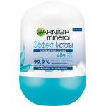 Garnier Дезодорант-антиперспирант ролик "Mineral, Эффект Чистоты", защита 48 часов, женский, 50 мл