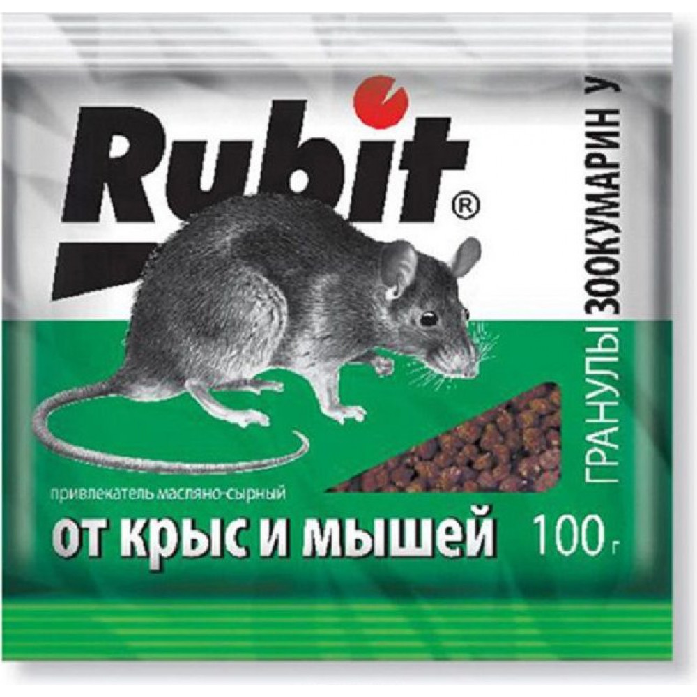 RUBIT Гранулы от крыс и мышей 30 г