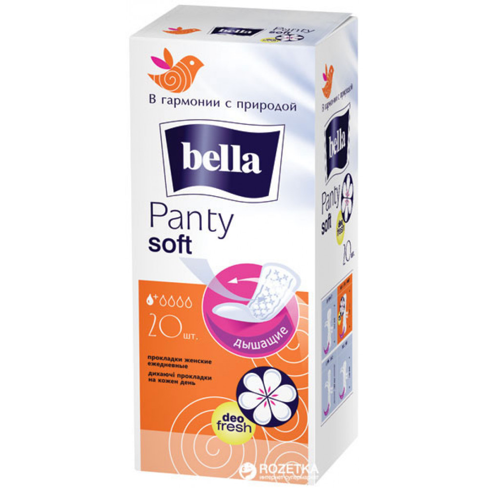 Ежедневные гигиенические прокладки Bella Panty Soft Deo Fresh 20 шт
