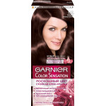 Garnier Стойкая крем-краска для волос "Color Sensation, Роскошь цвета", оттенок 4.12, Холодный Алмазный Шатен, 110 мл