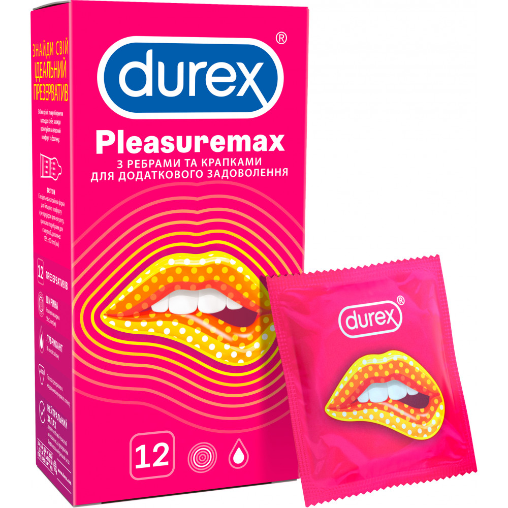 Презервативы Durex Pleasuremax 12 шт