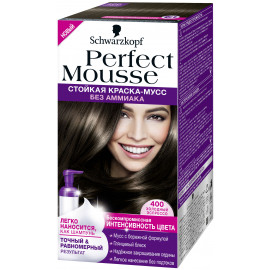 Стойкая краска-мусс для волос Perfect Mousse 400 Холодный эспрессо 92.5 мл
