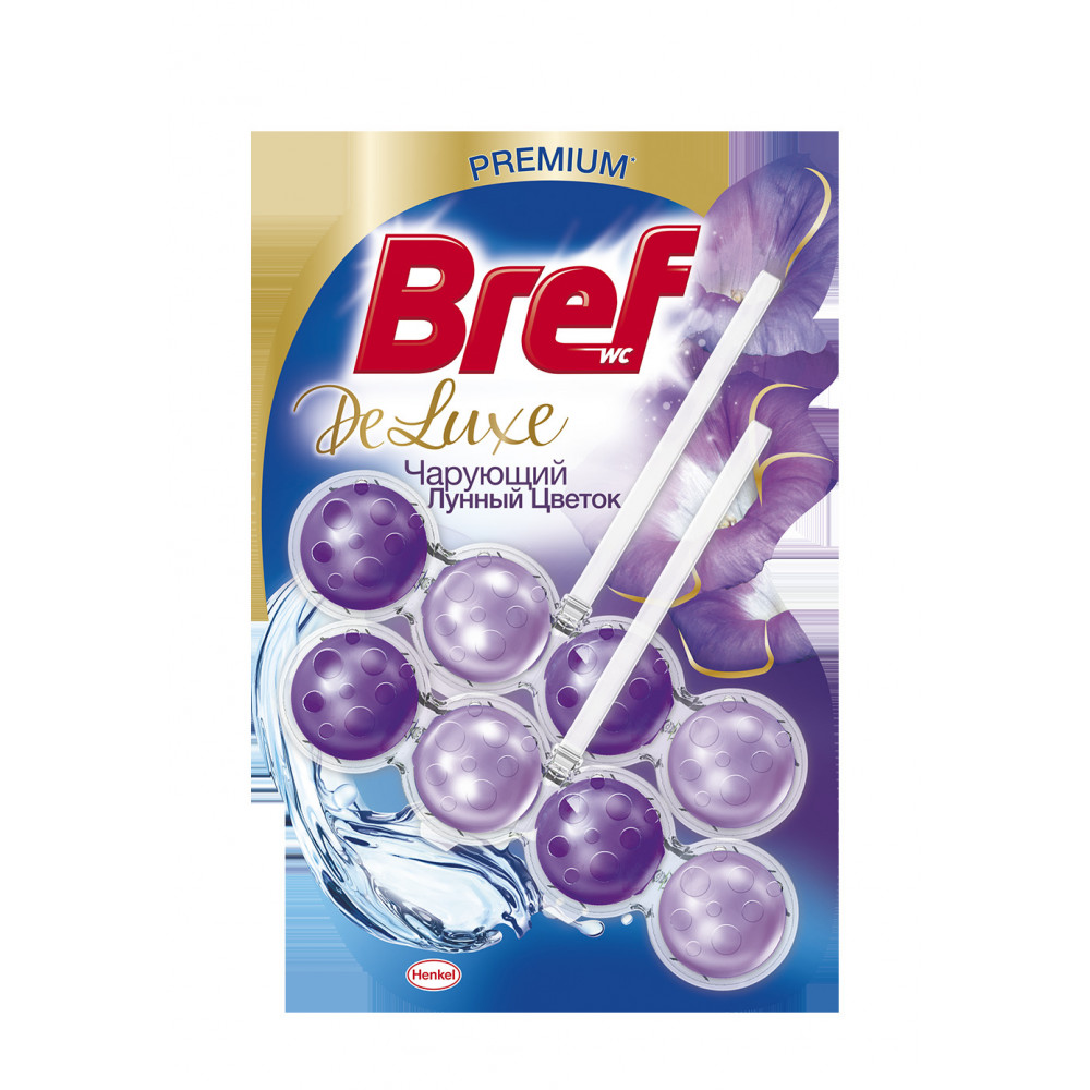 Твердый туалетный блок Bref De Luxe Чарующий лунный цветок 2х50 г