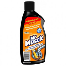 Гель для прочистки труб Mr Muscle против трудных засоров 500 мл
