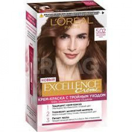 Краска для волос L'Oreal Excellence Creme (192 мл) - 5.02 Обольстительный каштан