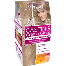 L" Oreal Paris Краска-уход без аммиака 910 Очень светло-русый пепельный Кастинг Крем Глосс Casting Creme Gloss Цвет: 910 Очень светло-русый пепельный, Объем: 160 мл