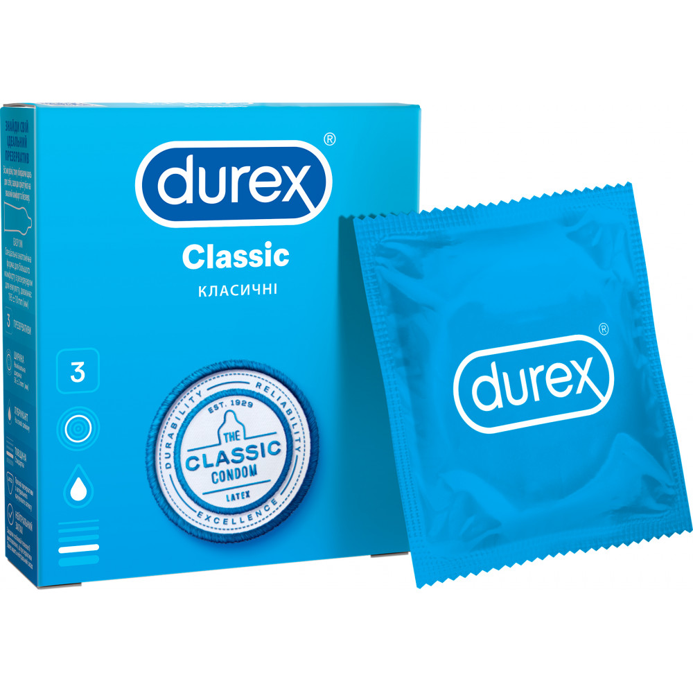 Презервативы Durex Classic 3 шт
