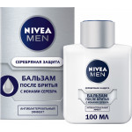 Бальзам после бритья Nivea Men Серебряная защита с ионами серебра и антибактериальным эффектом 100 мл