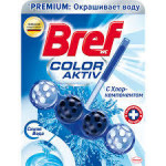 Bref Color Aktiv Чистящее Средство для Унитаза Синяя Вода и Хлор Компонент, упаковка 50г