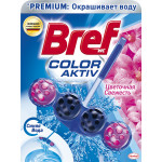 ТУАЛЕТНЫЙ БЛОК BREF COLOR-AKTIV ЦВЕТОЧНАЯ СВЕЖЕСТЬ, 50Г
