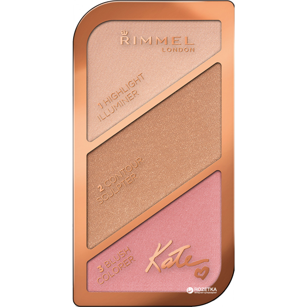 Набор для скульптурирования лица Rimmel Kate Sculpting Palette 18.5 г 001 Golden Sands
