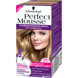 Стойкая краска-мусс для волос Perfect Mousse 800 Средне-русый 92.5 мл