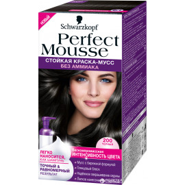 Стойкая краска-мусс для волос Perfect Mousse 200 Черный 92.5 мл
