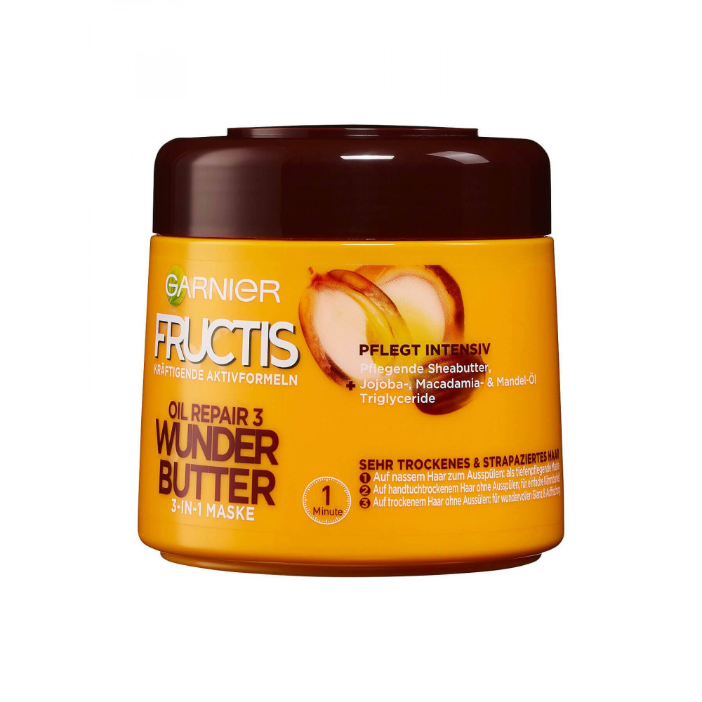 Интенсивная маска для волос GARNIER FRUCTIS Oil Repair Wunder Butter, 300 мл. Подробнее: 