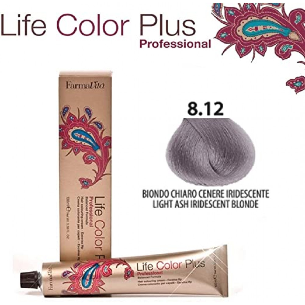 Краска для волос Farmavita Life Color Plus 8.12-90 мл