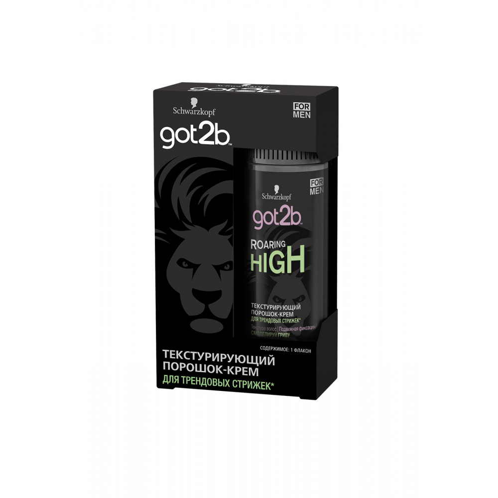 Порошок-крем для укладки Shwarzkopf Got2b "Roaring High", 15 г, цвет черный